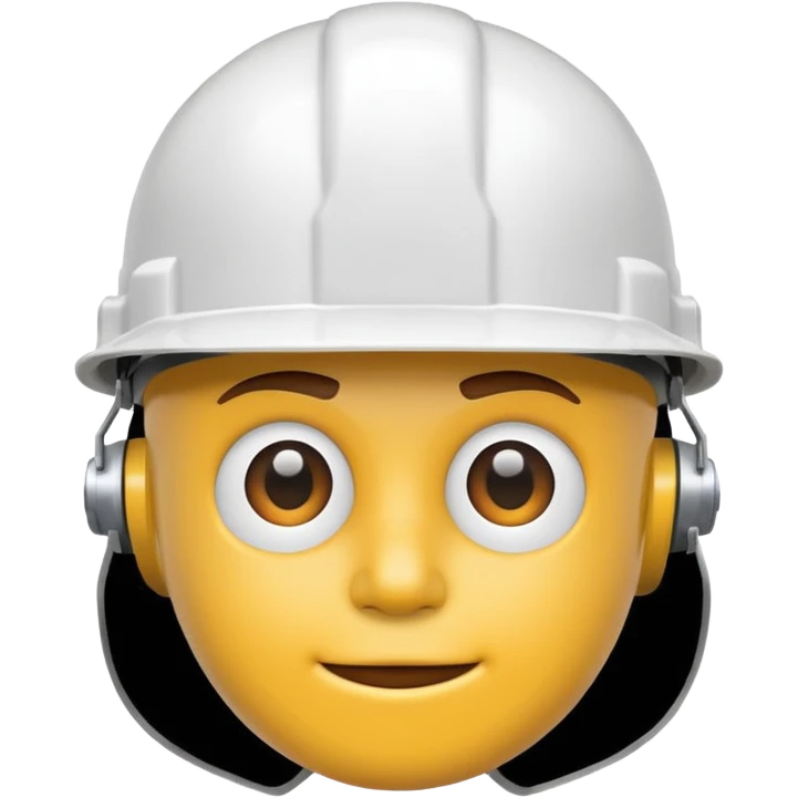 white hard hat emoji