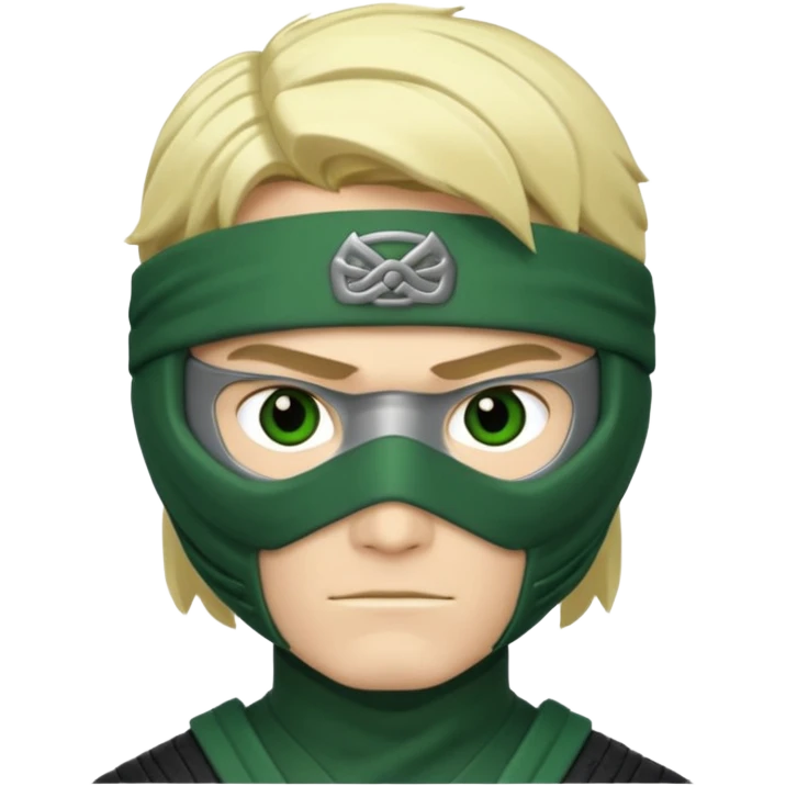 Green ninja Lloyd garmadon blonde hair emoji