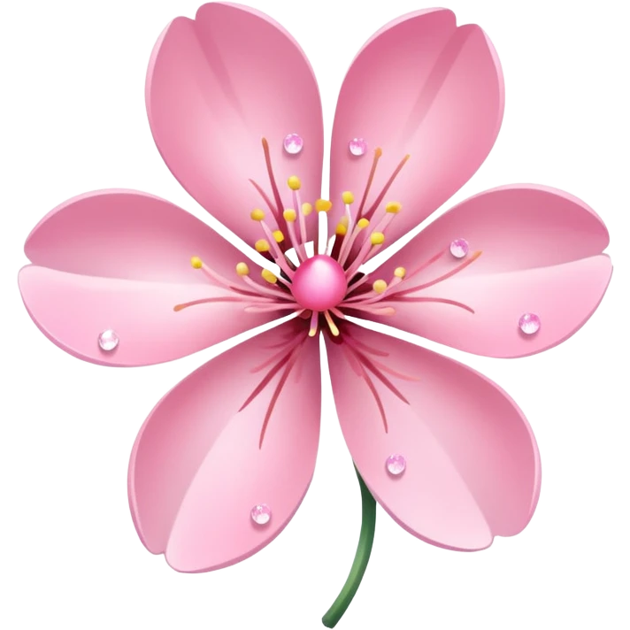 pastel sakura flower with sparkles emoji