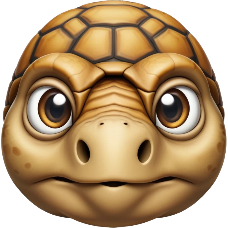 cinematic-tortoise-realistic--emoji,,-wrinkled-wise-face-peering-ahead-with-calm-determination,-cute large-eyes-reflecting-centuries of wisdom, emoji
