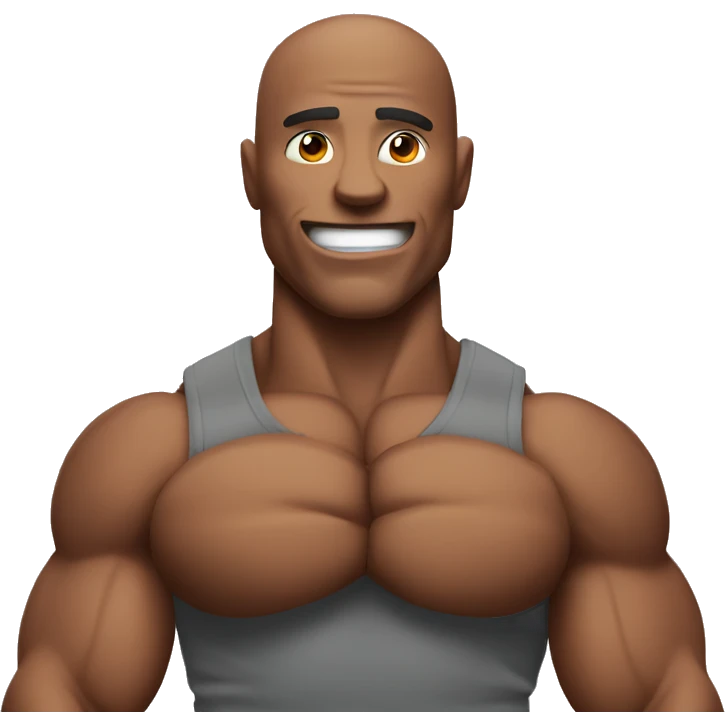 Muscle man flex emoji