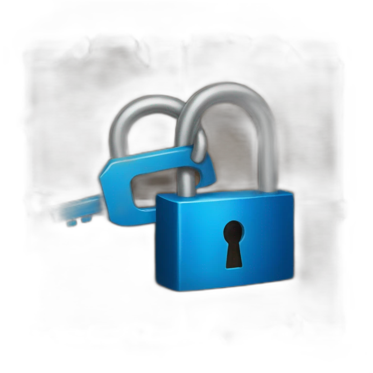 Blue lock emoji