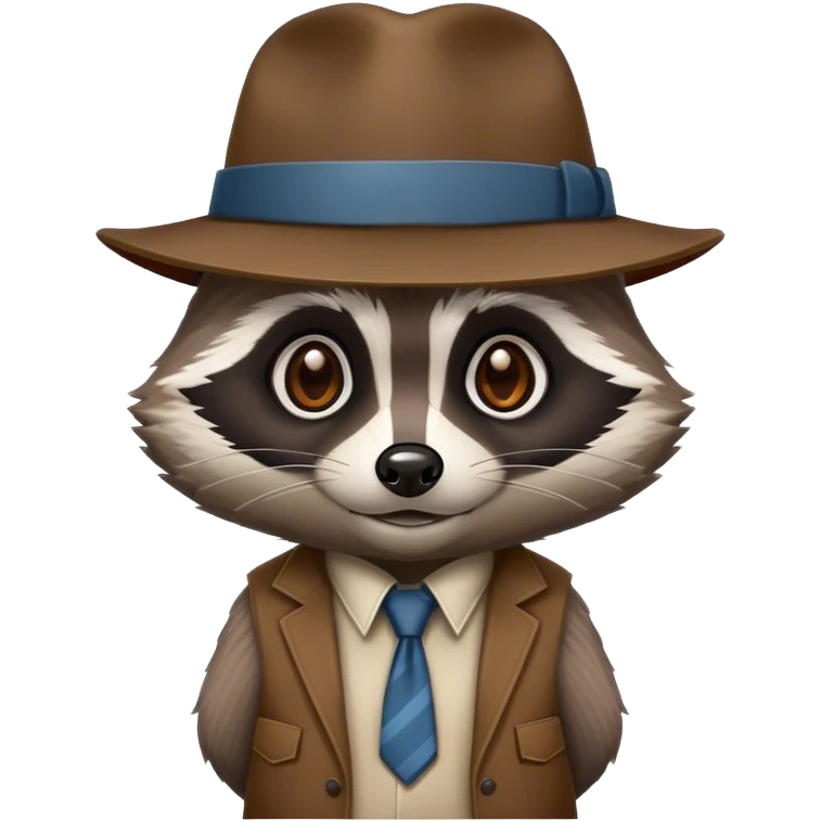 Gangster racoon emoji