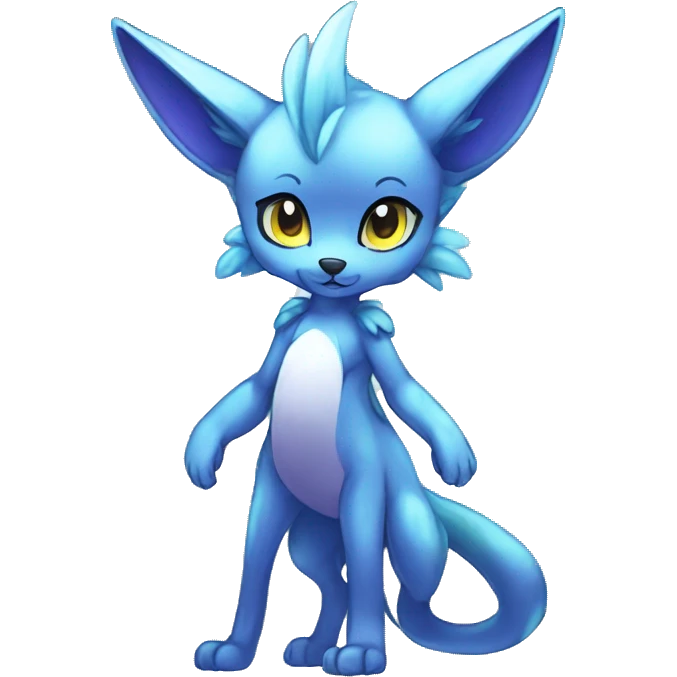 Shiny Anthro Sona Fakemon Nebula Full Body emoji