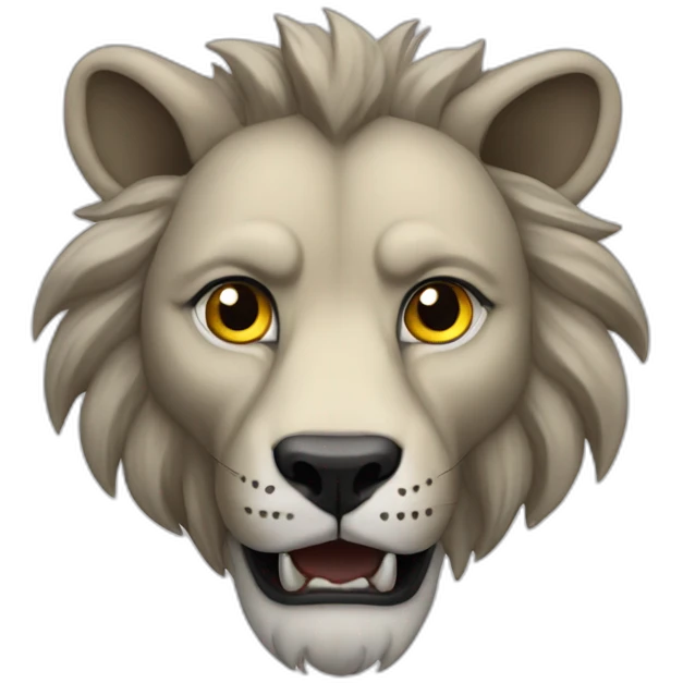 une chimer loup lion emoji
