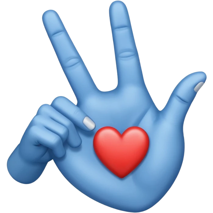 🩵 with middle finger
with the heart itself and make the finger inside it emoji