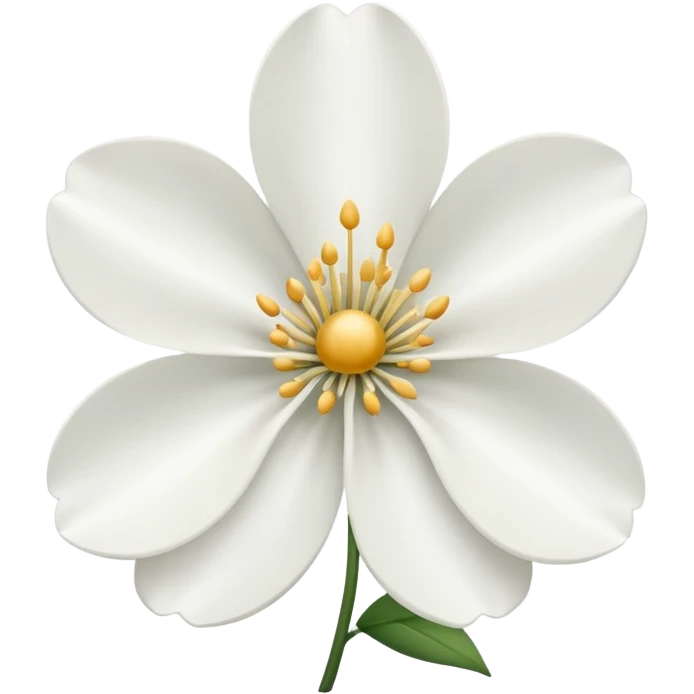 Fleur blanche emoji