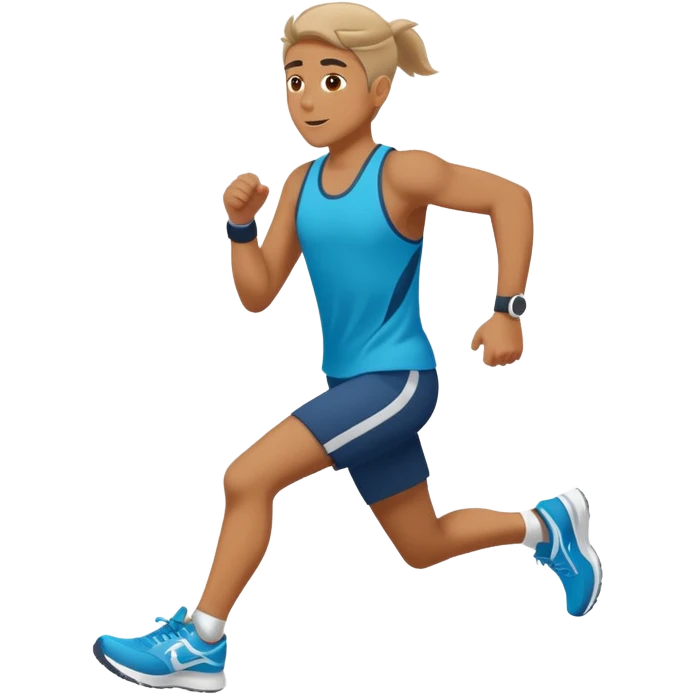 a person running with running shoes emoji