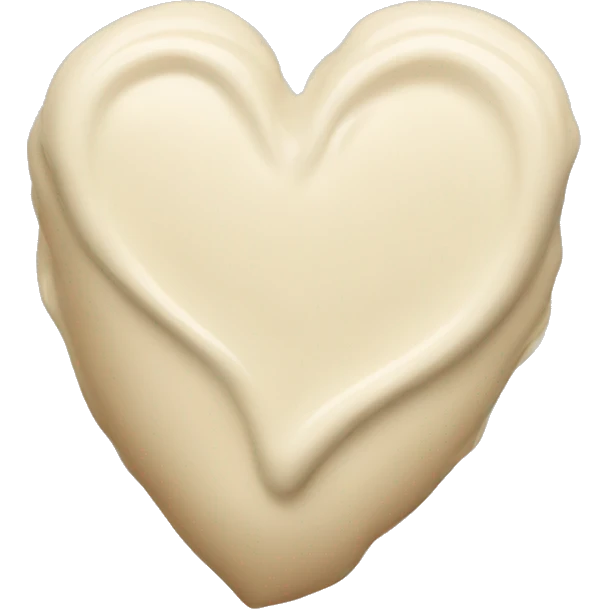 Create a cream heart emoji