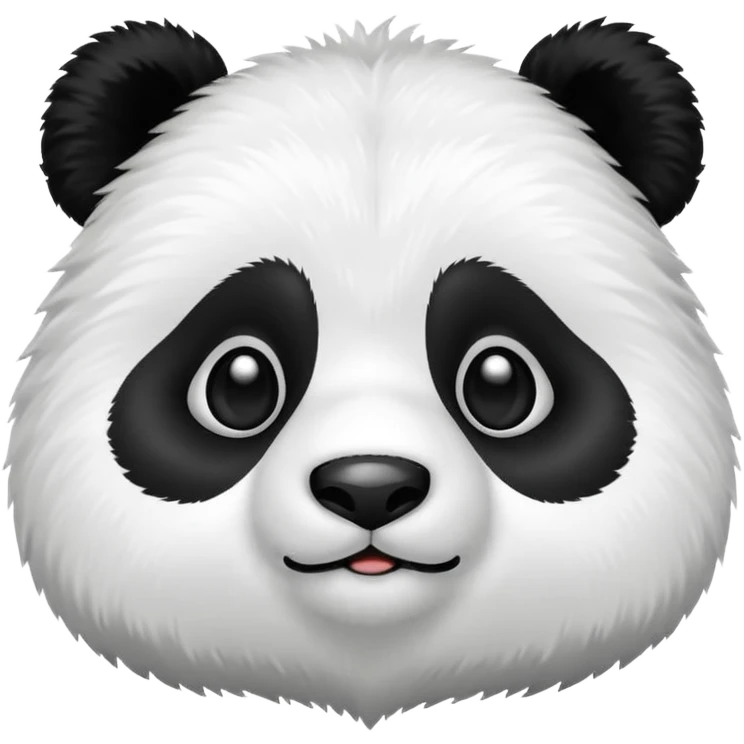 High resolution of panda emoji