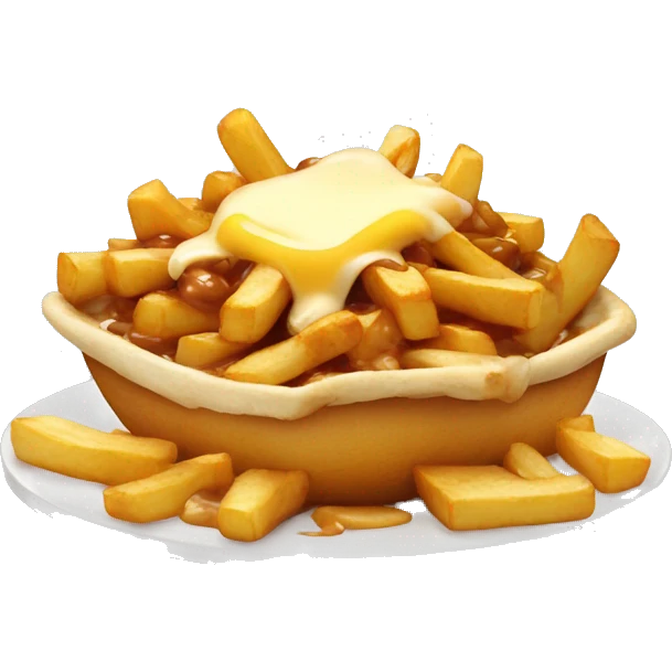 Poutine qui mange une poutine  emoji