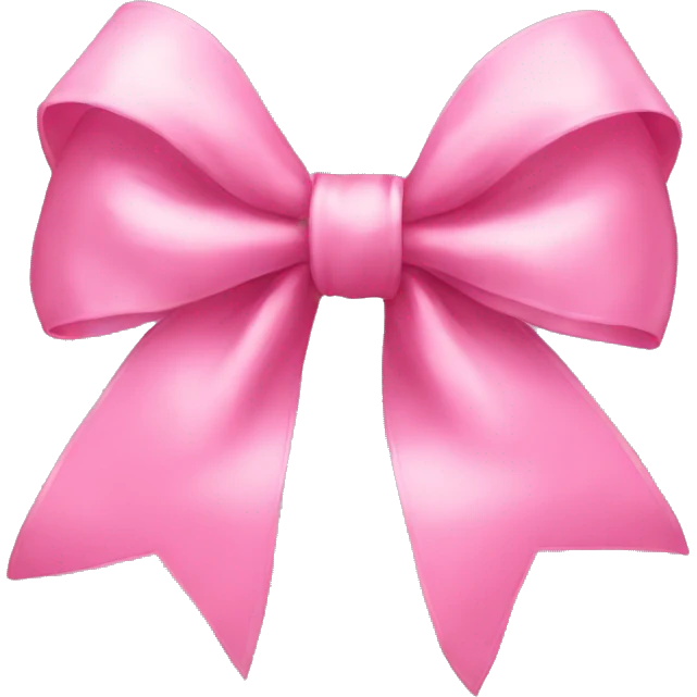 pretty pink bow emoji