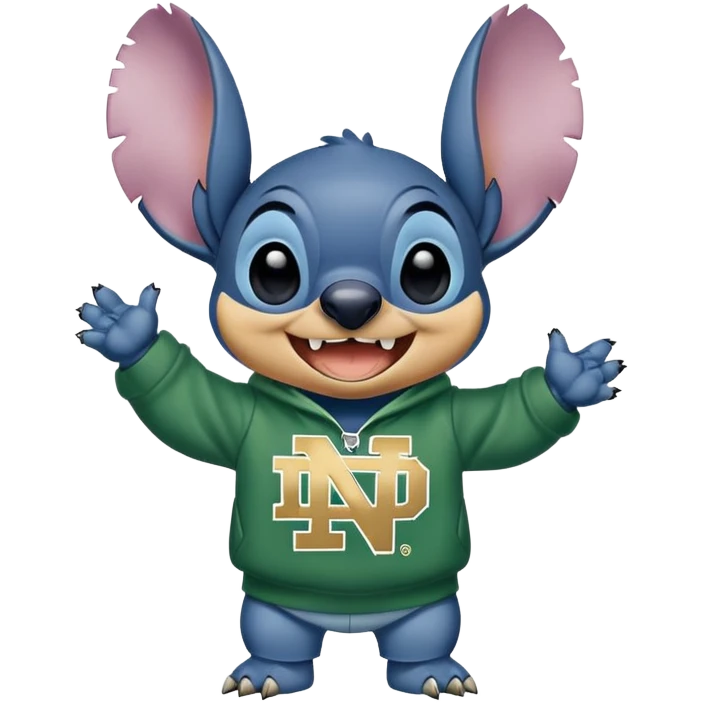 Stitch university of notre dame  emoji