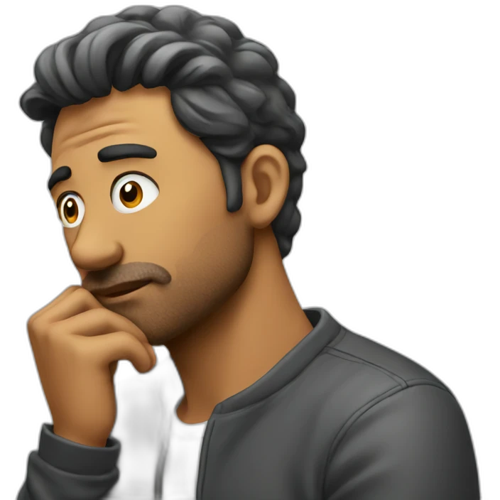 man thinking emoji