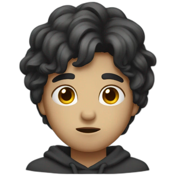 Coeur noir triste emoji