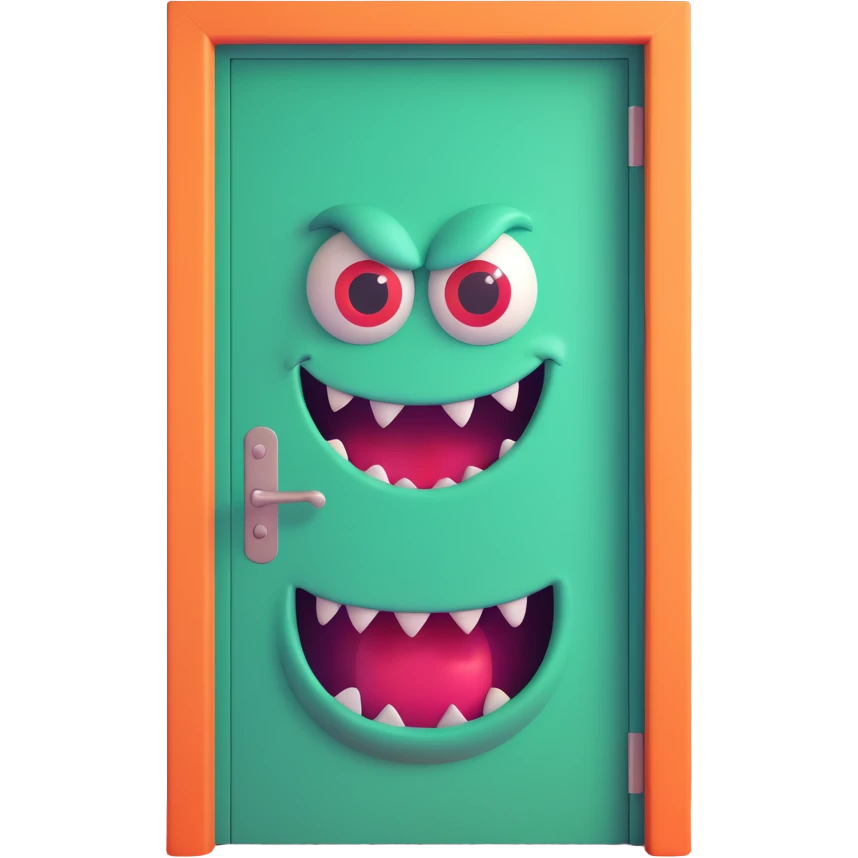 The door to my monster room emoji