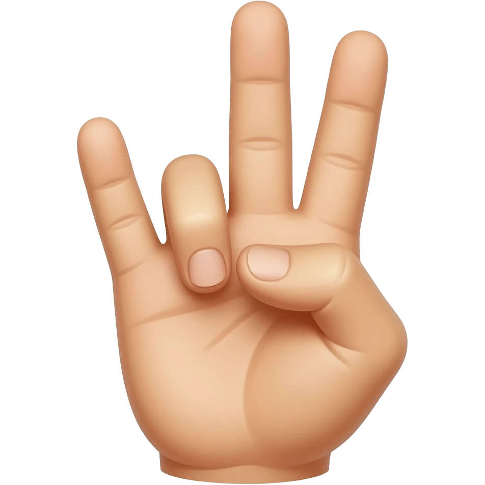 Triple middle finger emoji