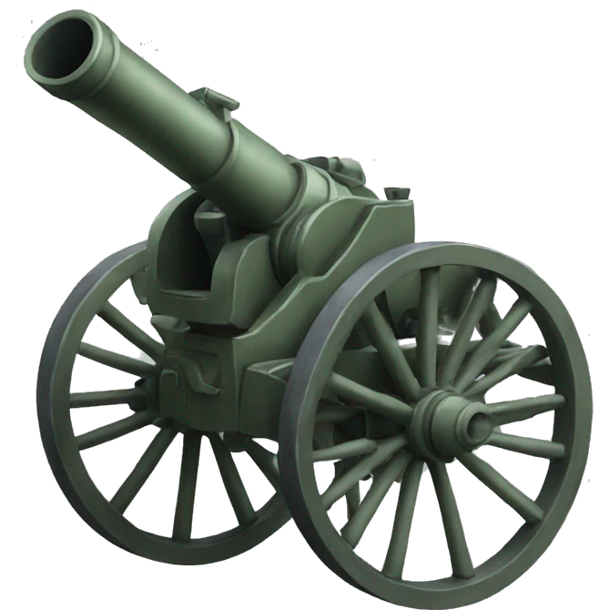 artillery canon emoji