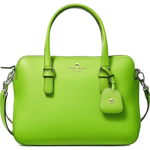 Realistic lime green kate spade satchel purse.  emoji