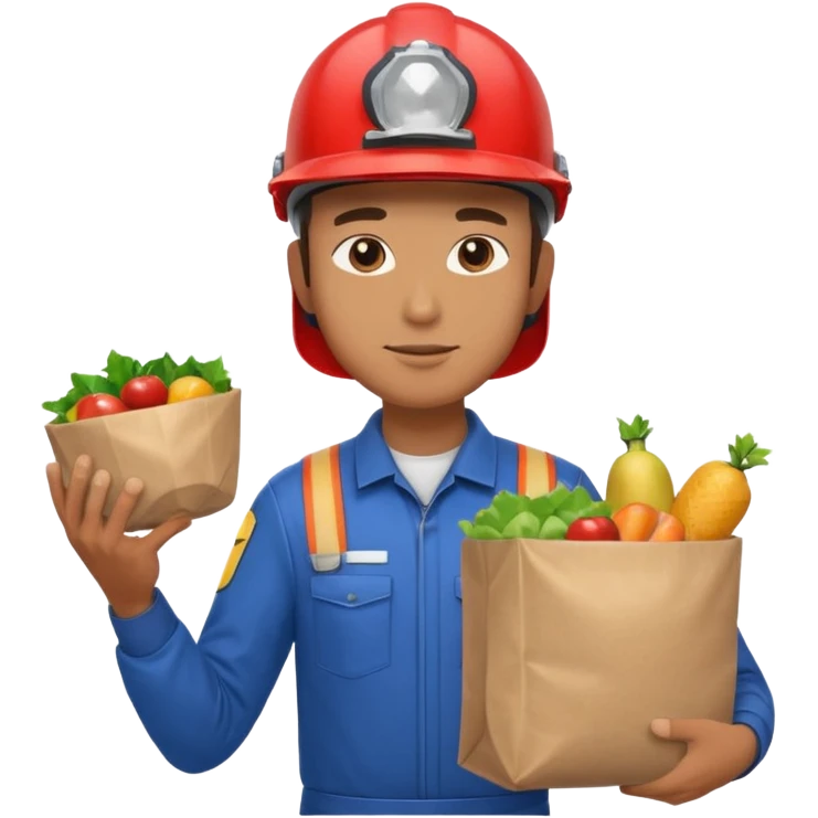 Food Delivery Courier man emoji
