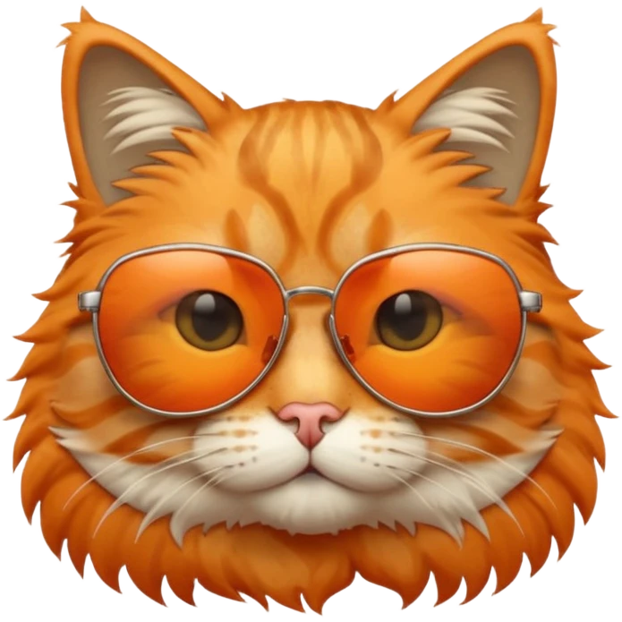 Cat wearing sunglasses emoji