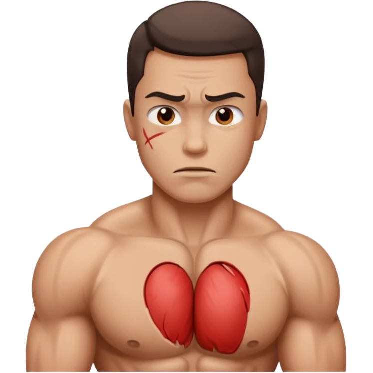 un infortunio muscolare emoji