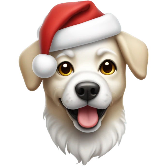 santa claus dog emoji
