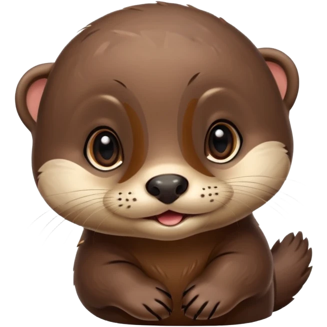 Cute baby otter emoji