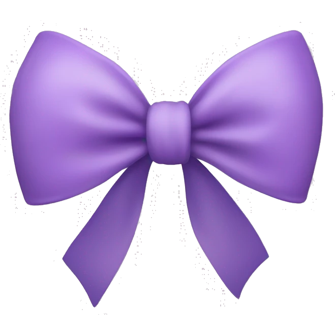 light purple bow  emoji