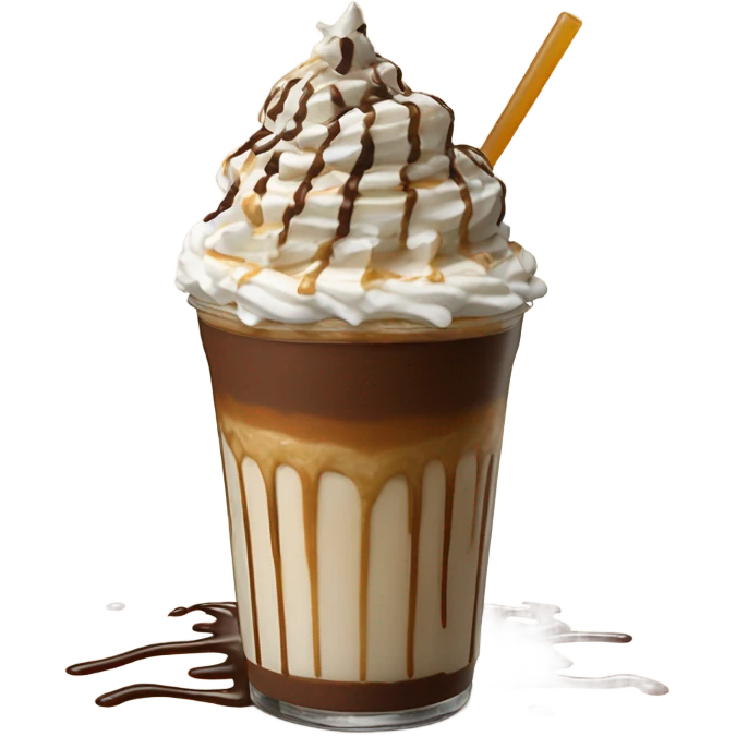 Starbucks chocolate caramel Frappuccino  emoji