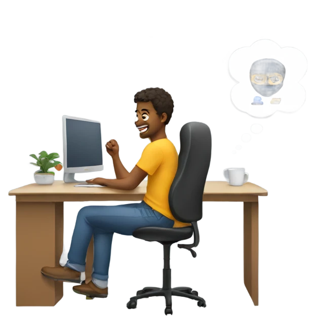Remote worker emoji