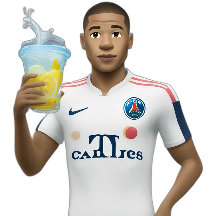 Mbappé in thé water emoji