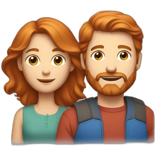 family;-red-haired-dad-beard,-light-brown-haired-mom, red-rabbit-blue-eyes emoji