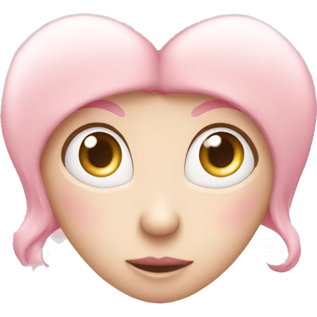 Light pink coquette heart emoji