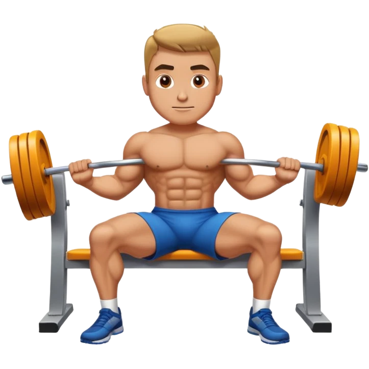 man benching emoji