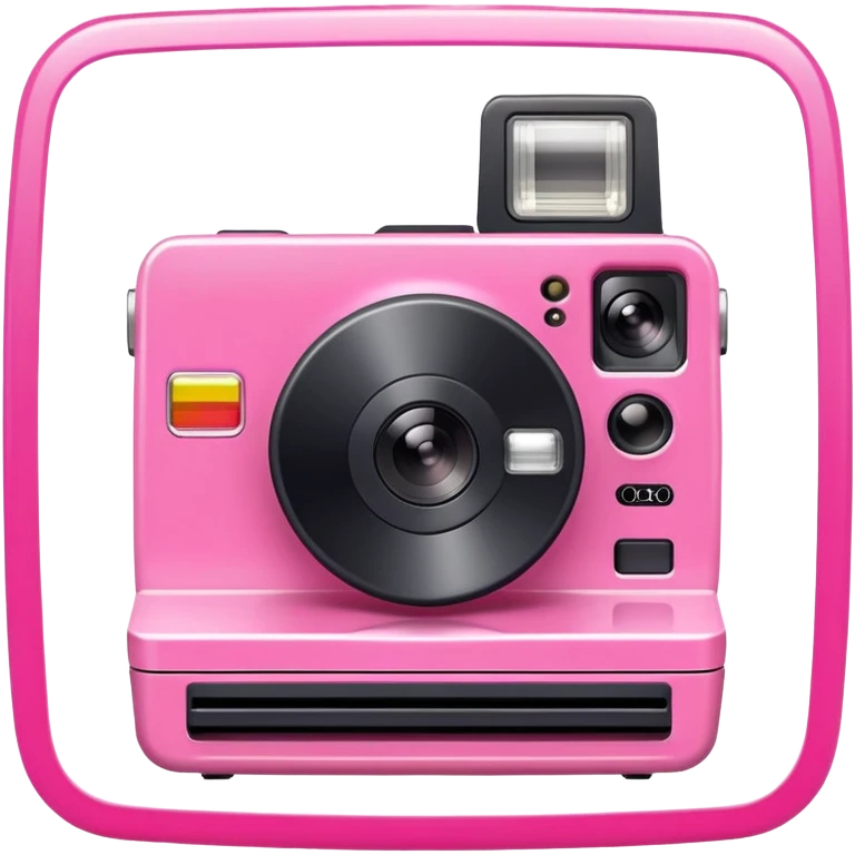 Pink Polaroid emoji