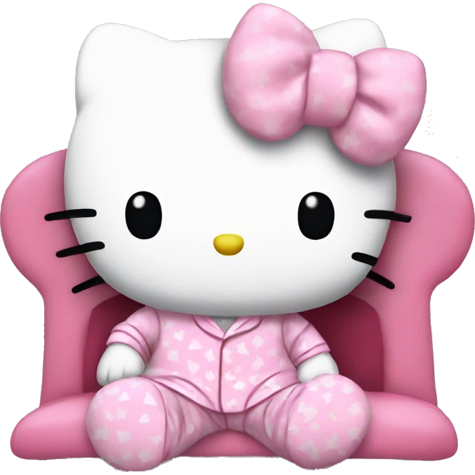Hello Kitty en pyjama hello kitty  emoji