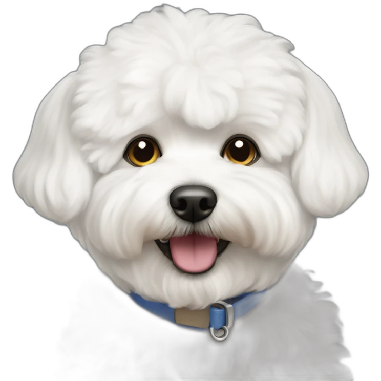 Bichon maltais feliz emoji