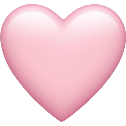 Light pink heart emoji