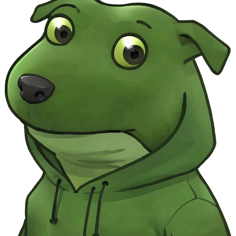 dog with a hoodie on a car emoji