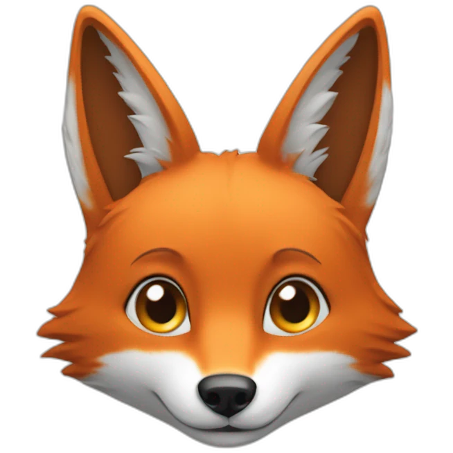 Chat sur un renard emoji