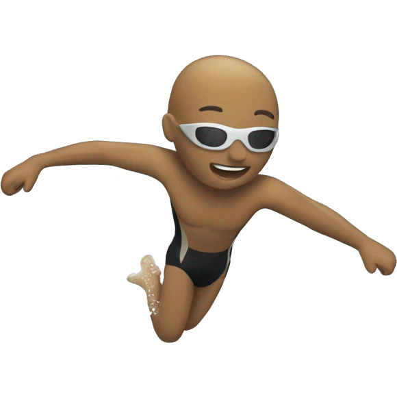 swimmer diving emoji