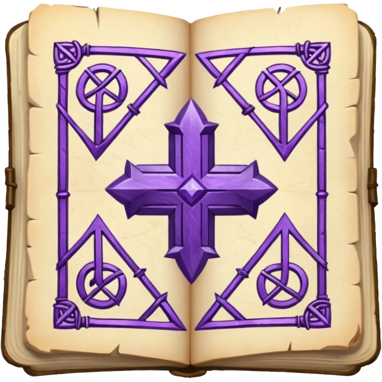 glitter purple Runic Manuscript emoji