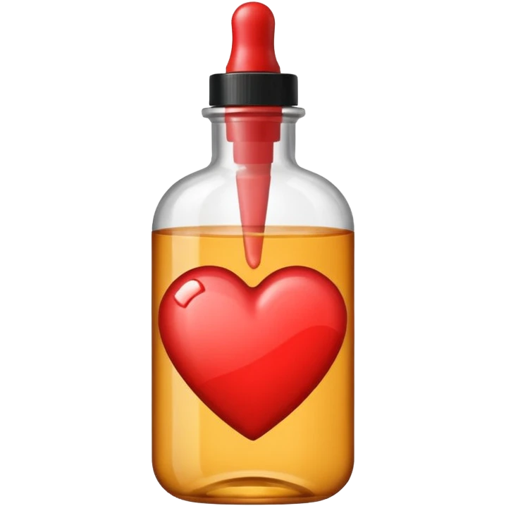 Heart shaped foundation bottle  emoji