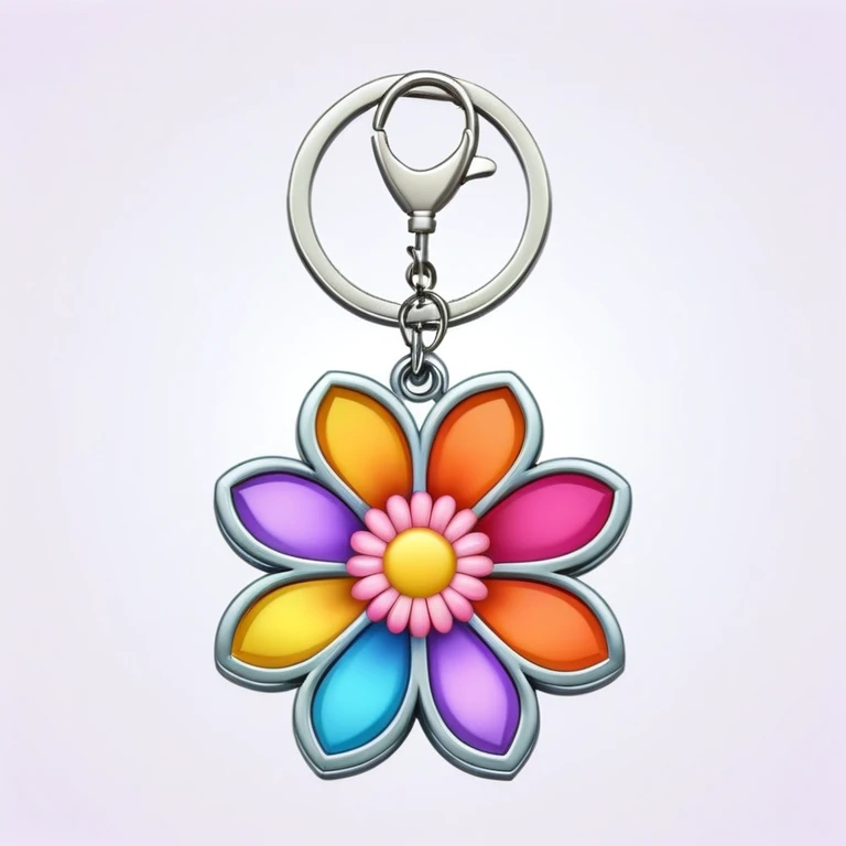 flower keychain emoji
