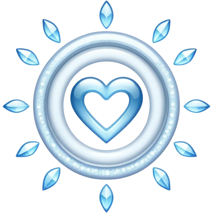 glitter white symbol of health + emoji