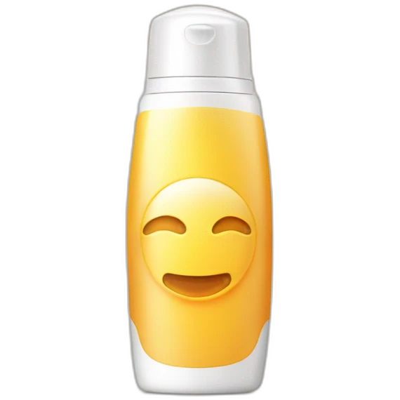 Sunscreen bottle emoji