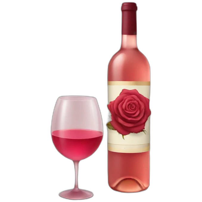 Rose wine emoji