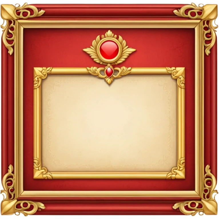 red diploma frame\ emoji