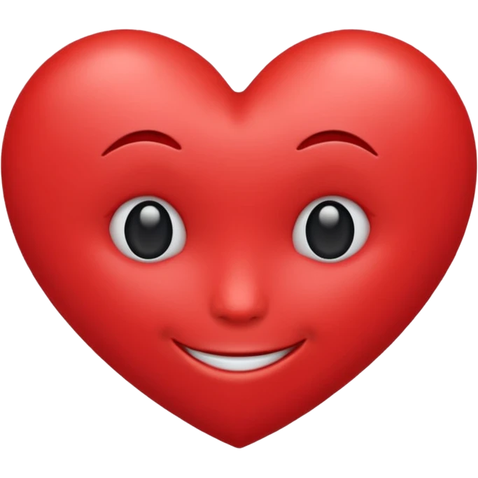 Heart with a face emoji